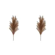 2x Belle Wheat Grass Faux/Fake Plant Home/Room Decorative Display 110cm Brown