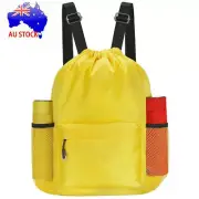 Travel Drawstring Backpack Waterproof Gym Bag Sports School Bag String Rucksack
