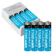 4-8PCS AA AAA Rechargeable Lithium Li-ion Batteries 1.5V / Battery Charger Lot