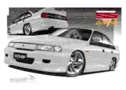 HSV Limited edition cars 1991 VN SS GROUP A COMMODORE ALPINE WHITE A1 STRETCHED