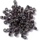 200 Silicone Lined Microbeads 5Mm X 3Mm Links Hair Extension Micro Rings Beads D