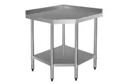 Vogue Stainless Steel Corner Table 700mm - Commercial Kitchen Benches (GL278) - GL278