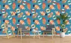 3D Swimmer Vector Wallpaper Wall Mural Removable Self-adhesive 196