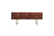 CR Kovalam Solid Timber 3 Door 2 Drawer Console Table
