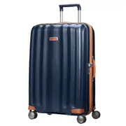 Samsonite Lite-Cube DLX Deluxe 76 cm 4 Wheeled Spinner Suitcase- Midnight Blue