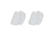 2x 2pc CleanUp i-Vac Steamy Wonder Mop Pads for Efficient Floor Cleaning White