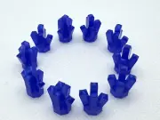 (10) NEW LEGO Crystal Rocks Lot-SATIN PURPLE-5 Point Gem Jewel Treasure