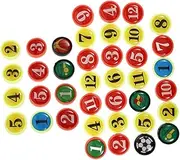 Coaching Board Magnets Magnetic Strategy Pieces Baseball Lineup Board Magnets Small Round Magnets