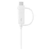 Samsung USB-A to USB-C / Micro USB Cable - 1.5m - White 2-in-1 [EP-DG930DWEGWW]