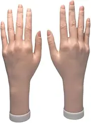 Amagogo Female Hand Model,Fake Hand Multipurpose Bendable Flexible Finger Mannequin Hand for Photo Props Jewelry Display Bracelet, Left and Right