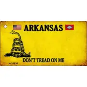 Arkansas Dont Tread On Me Novelty Metal Key Chain KC-8836