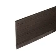 20ft x 4" Baseboard Trim Peel and Stick Flexible Molding Black Walnut Wood Grain