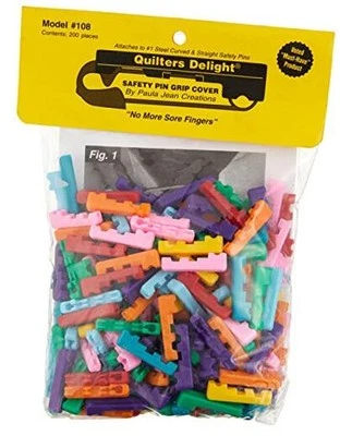 Quilters Delight Safety Pin Covers 200 ct, Multicolor