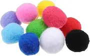 EXHUMKY 20pcs Craft Pom Poms Assorted Fluffy Balls for DIY Creative Crafts and Decorations for Projects Garland and Handmade Artworks