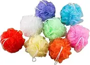 SOESFOUFU Pcs Bath Ball Flower Shower Ball Soft Comfortable Bath Scrubber for Body Exfoliating Cleaning Mesh Net Design Lanyard