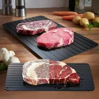 在飛比找樂天市場購物網優惠-鋁合金快速解凍板 多規格 適用多種肉類 急速解凍盤 退冰板 