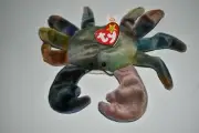 CR TY beanie baby CLAUDE the CRAB RARE 5TH GEN tag with errors (HL20)