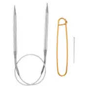 16" Circular Knitting Needles Set US 8/5.0mm Needles 4.13" Stainless Steel