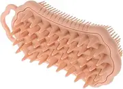 HAPINARY Silicone Exfoliating Body Scrubber Scalp Massager Durable Bath Brush for Dry Wet Use Promotes Circulation Effortless Shampoo Application
