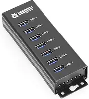 USBGear 7-Port USB 3.0 Charging and SuperSpeed Mountable Data Hub USBGear