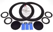 Jensen Spectrum 540 Complete Mid & Woofer Foam Repair Kit w/ Shims & Dust Caps!
