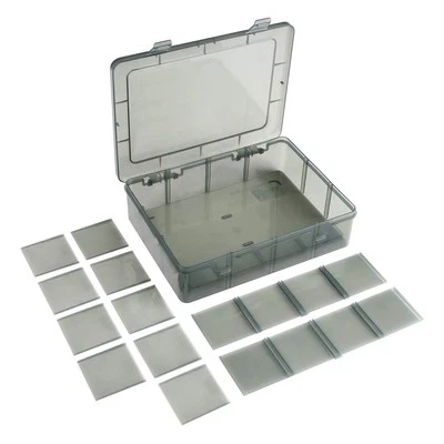 12 Girds Large Plastic Craft Storage Containers, Compartment Storage Containe...