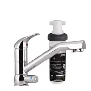 Puretec Tripla T2 3-Way Kitchen Mixer Tap with Z1 Under Sink Filter - WELS