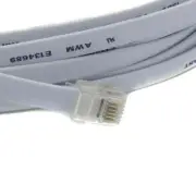 RiteAV 15FT ( 4.6M ) RJ12/M-RJ12/M 6P6C Straight for Data Phone Line Cord Gray