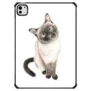 iPad Pro 11-inch (M4) iPad Impact Case Siamese Cat Watercolor Art