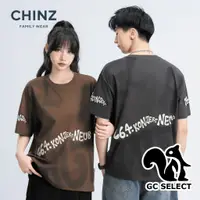 在飛比找蝦皮商城精選優惠-【CHINZ】中性款 寬版上衣 個性潮T 圓領上衣 圓領T 