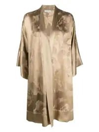 在飛比找Farfetch優惠-jacquard silk kimono