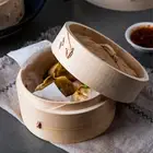 Bamboo Steamer Kitchen Cookware Basket Cooker Set Stainless Steel Lid Cook Tools