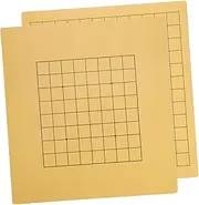 Gogogmee Educational Chessboard: 2pcs Go Chess Board Wood Material Double-Sided Design for Boys and Girls and Adults