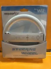 Nintendo Wii steering wheel GameFitz CIB NEW WHITE For Mario Cart FREE SHIPPING