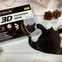 在飛比找PChome24h購物優惠-SOLIS 3D防護型口罩－黑(盒裝/30片)
