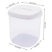 Large Airtight Food Storage Bin Dry Food Flour Rice Bean Container w/ Lid 20 lbs