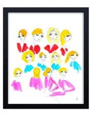Ready2HangArt Blondes Framed Print Wall Art