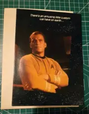 1x Star Trek Romantic Greeting Card and Envelope Kirk