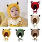 Warm Frog Knitted Hats Hip Hop Baby Children Beanie Caps Newborn Cap Outdoor