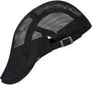 [VERDANVERSE] Mens Newsboy Cap Decorative Beret Breathable Mesh Classic Style Long-Lasting h Black