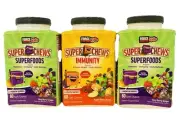 Lot 3 FORCE FACTOR KIDS Super-Chews 2 SUPERFOODS, 1 IMMUNITY 60 ct Each EXP 2/26