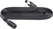 Security-01 2m Extension Cable, Plug 5.5mm x 2.1mm, DC 5V 6V 9V 12V 24V Power Adapter Extension Cord, for CCTV Camera, IR illuminator, Printer, LED Strip, Black