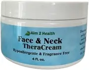 Aim 2 Health Face & Neck Cream With 10% Urea NEW 4 oz Jar Natural Soothing Face Cream
