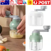 Manual Garlic Onion Chopper Food Meat Fruit Vegetable Crusher Mini Hand Blender