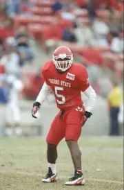 Free safety Omar Stoutmire Fresno State Bulldogs stands on the fie- Old Photo