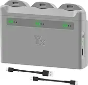 Anbee 3-Ports Battery Charger for DJI Neo Drone, Multi-Functional USB Charging Hub, Support PD65W+ Fast Charging