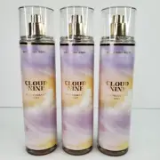 Lot of 3 Cloud 9 Nine Fine Fragrance Mist Spray Bath & Body Works Full Size
