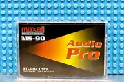 MAXELL PROFESSIONAL MS-90 AUDIO PRO BLANK CASSETTE TAPE (1) (SEALED)