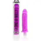 Introducing the Exquisite Pleasure Kit: Clone-A-Willy Neon Purple Silicone Dildo