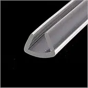 Draught excluder Tape Rubber Channel Edge Trim Rubber Seal Can Be Used on The Edge of The Table, Transparent 5M Long/7Mm * 8Mm(16mm*10mm)